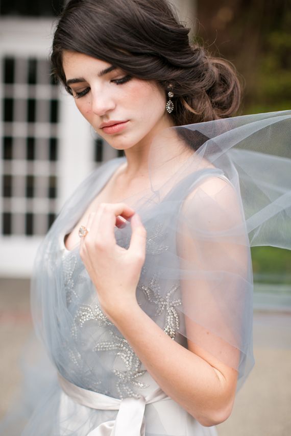 Now Trending: Dusty Blue www.theperfectpalette.com - Vintage Inspired Wedding Details