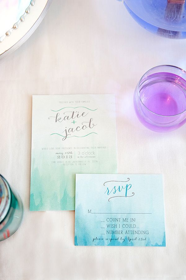 Color Trend: Watercolor Wedding Theme - http://www.theperfectpalette.com/ Creative color ideas for weddings + parties