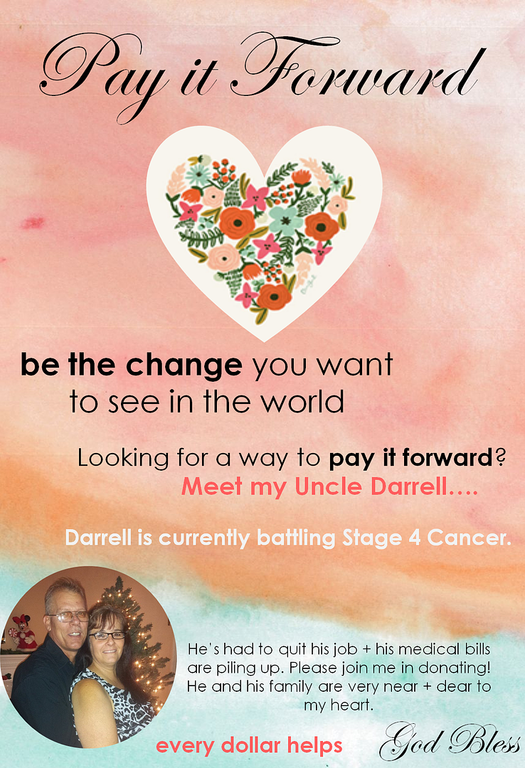 Pay it Forward! Be the change you want to see in the world! http://www.theperfectpalette.com/