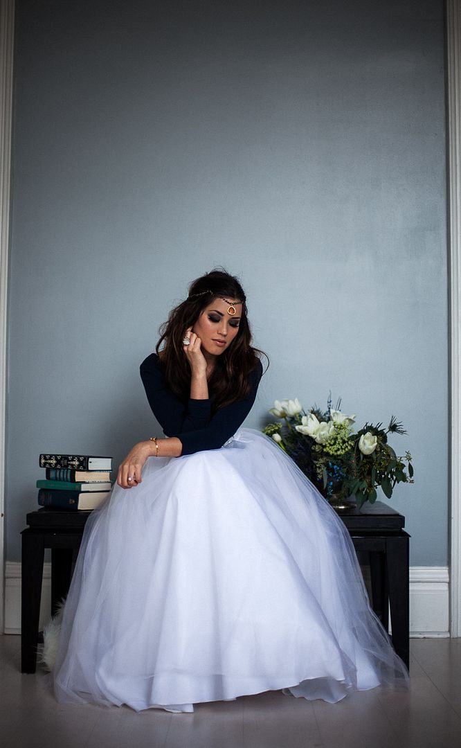Ink & Ice - Wedding Inspiration Shoot - www.theperfectpalette.com - photo by Mary Claire Photography, Styled by Amber Reverie