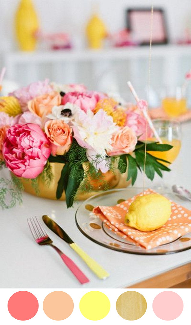 8 Color Inspiring Centerpiece Ideas - www.theperfectpalette.com - Bright + Beautiful