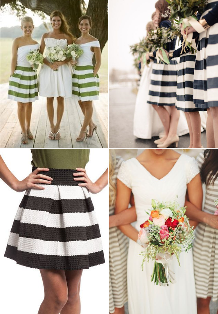 Bridesmaid Style: Stylish Stripes - see more: www.theperfectpalette.com - ideas for weddings + parties