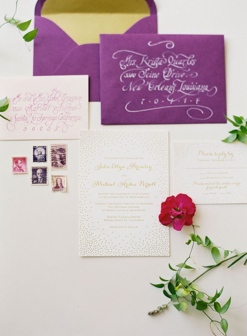Radiant Orchid Wedding Inspiration: Michelle Leo Events - see more: www.theperfectpalette.com - color ideas for weddings + parties