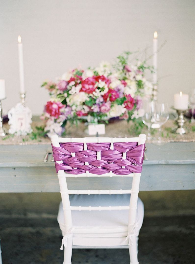 Radiant Orchid Wedding Inspiration: Michelle Leo Events - see more: www.theperfectpalette.com - color ideas for weddings + parties