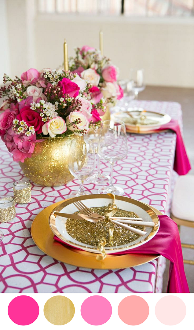 8 Color Inspiring Place Settings: Bright + Beautiful - see more at: www.theperfectpalette.com - color ideas for weddings + parties