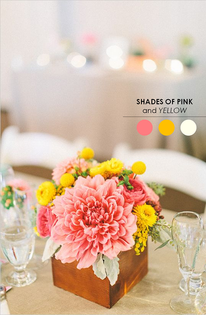 10 Color Inspiring Centerpieces - see more: www.theperfectpalette.com - For Weddings + Parties