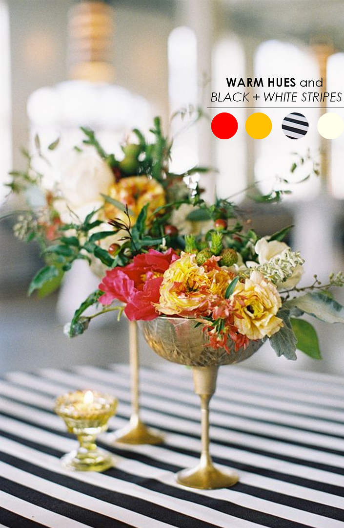 10 Color Inspiring Centerpieces - see more: www.theperfectpalette.com - For Weddings + Parties