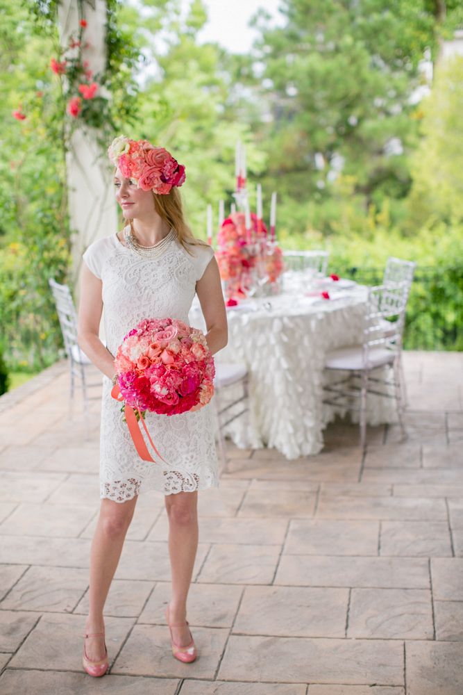 Spring Watercolor Inspired Styled Shoot: www.theperfectpalette.com Photo by KMI Photography, Floral Design by Fiore Fine Flowers