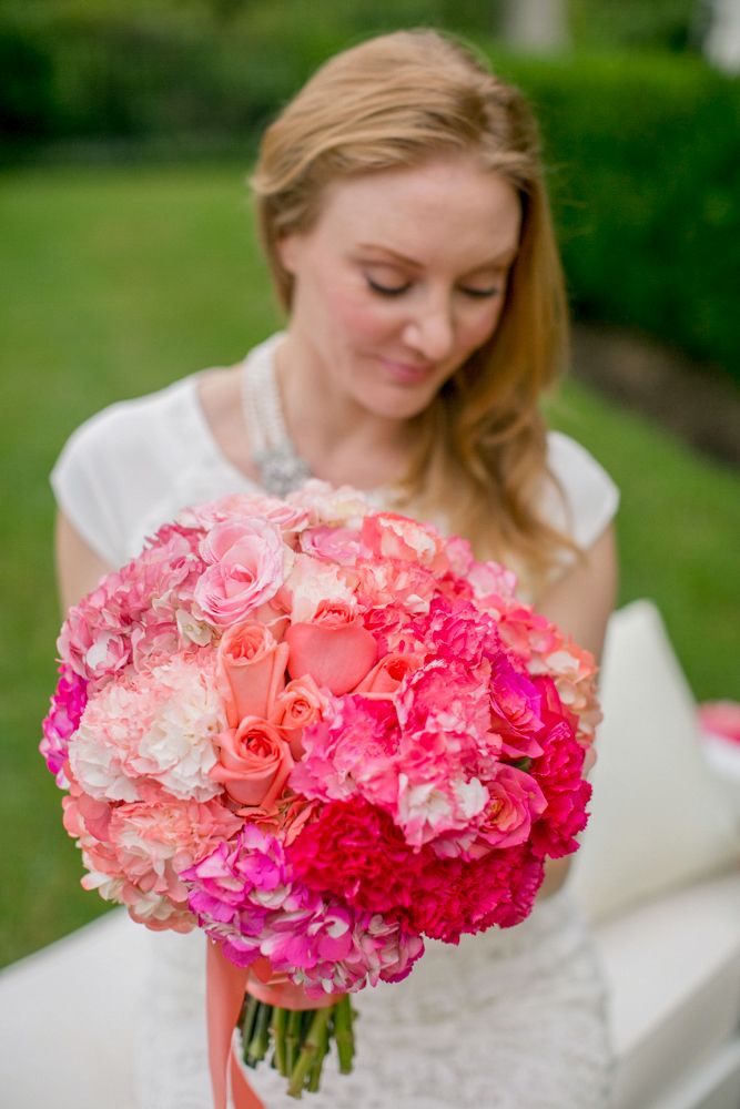 Bright Blooms: www.theperfectpalette.com Photo by KMI Photography, Floral Design by Fiore Fine Flowers