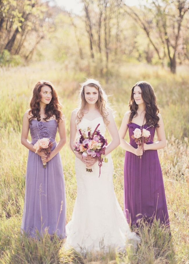 Lilac & Peach: Fall Wedding Inspiration - see more at: www.theperfectpalette.com - Color Ideas for Weddings + Parties