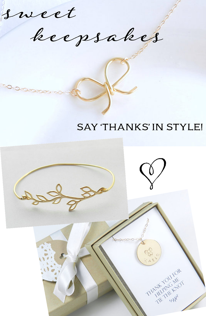 Custom Bridesmaid Gifts & Bridal Jewelry from Bip & Bop: Win a $100 Gift Card, Enter here: - www.theperfectpalette.com - Pretty & personalized