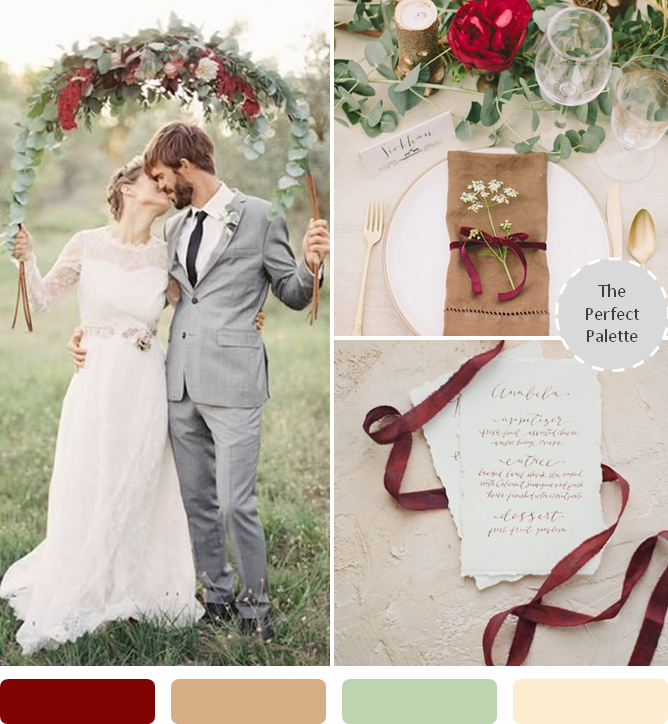 Top 10 Wedding Colors for Fall 2014 - www.theperfectpalette.com - Color Ideas for Weddings + Parties