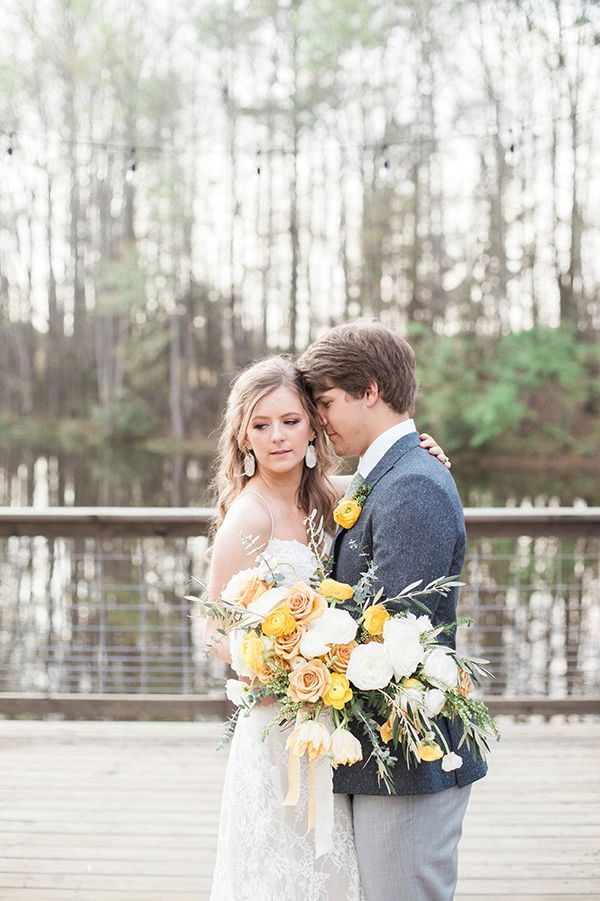 Sweet Love Wedding Inspiration with Yellow and Green