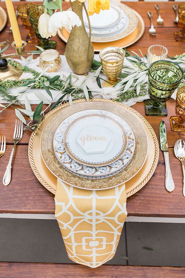 Sweet Love Wedding Inspiration with Yellow and Green