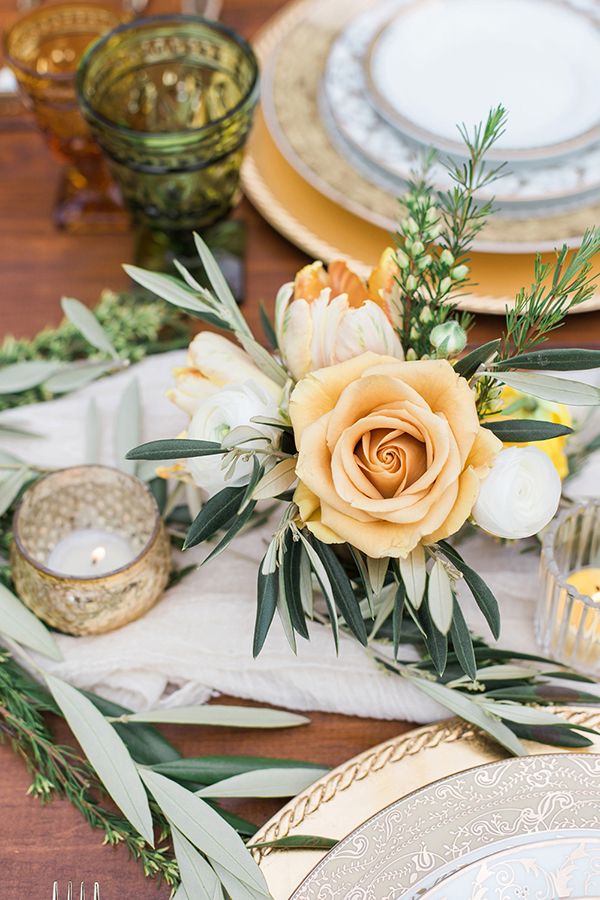 Sweet Love Wedding Inspiration with Yellow and Green