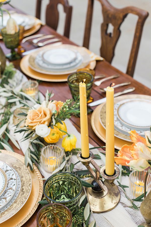 Sweet Love Wedding Inspiration with Yellow and Green