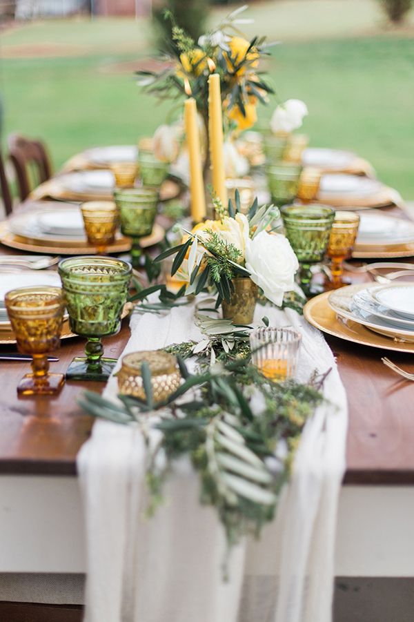 Sweet Love Wedding Inspiration with Yellow and Green