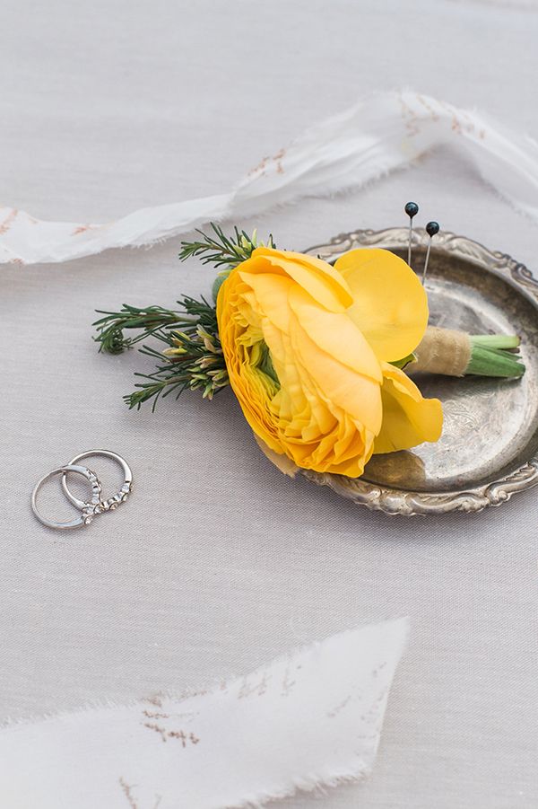 Sweet Love Wedding Inspiration with Yellow and Green