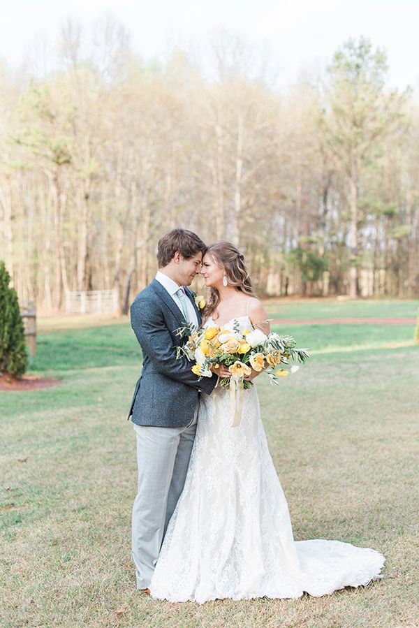 Sweet Love Wedding Inspiration with Yellow and Green