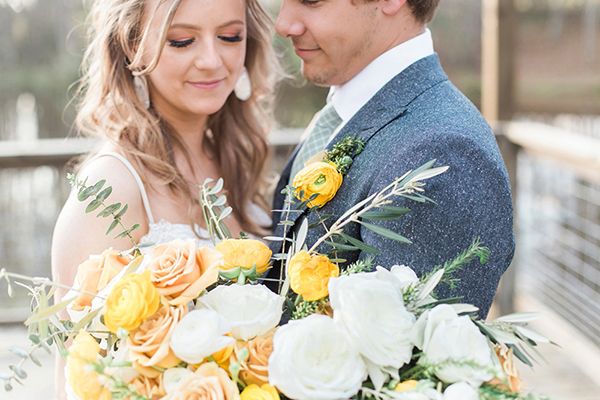 Sweet Love Wedding Inspiration with Yellow and Green