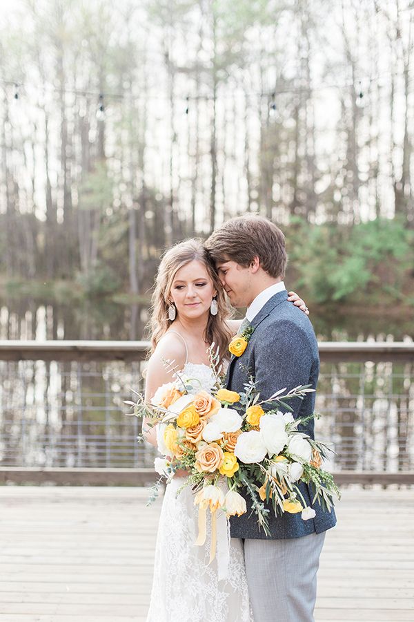 Sweet Love Wedding Inspiration with Yellow and Green