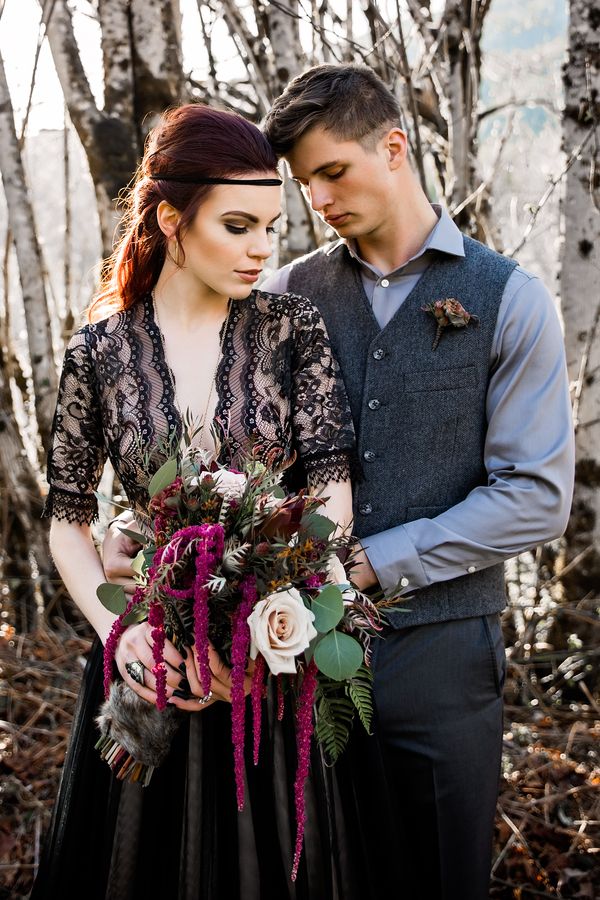  Moody Woodland Romance Wedding Inspo