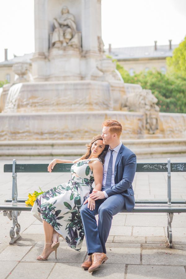  Spring Engagement Session Strolling Through the Streets of Paris