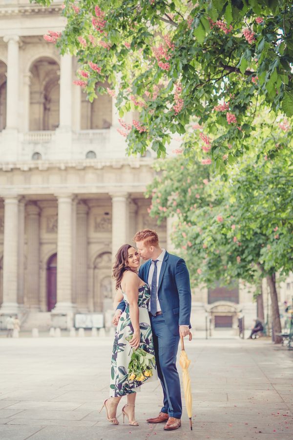  Spring Engagement Session Strolling Through the Streets of Paris