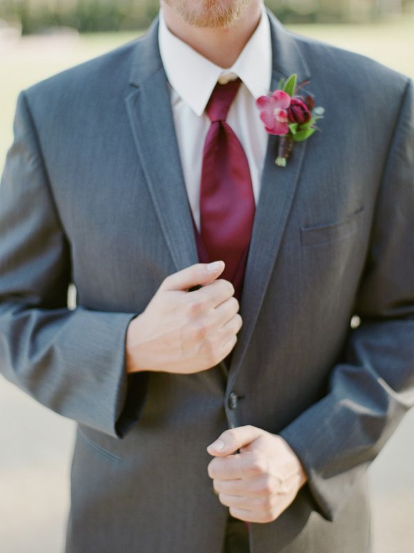 Berry-Colored Styled Shoot with Tropical Flowers