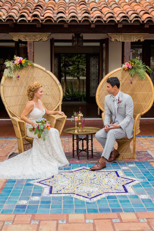  A Colorful Moroccan Inspired Wedding in La Jolla California