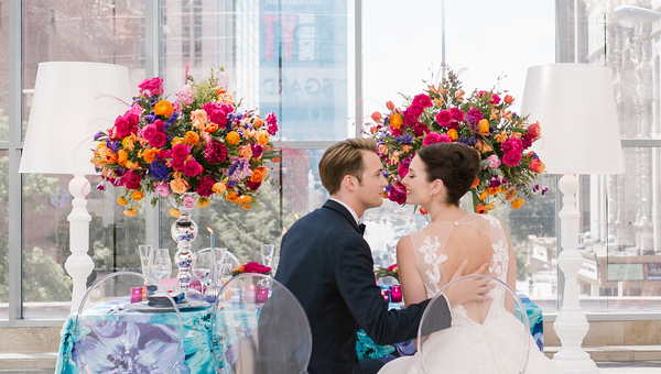 Modern and Bright Rooftop Wedding Inspiration