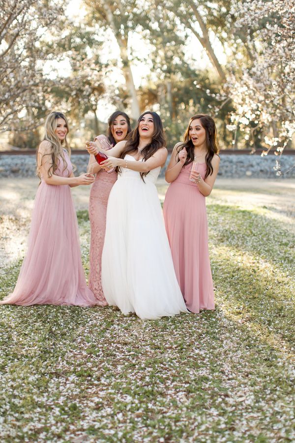 Bridesmaids Styled Shoot Starring Almond Blossoms