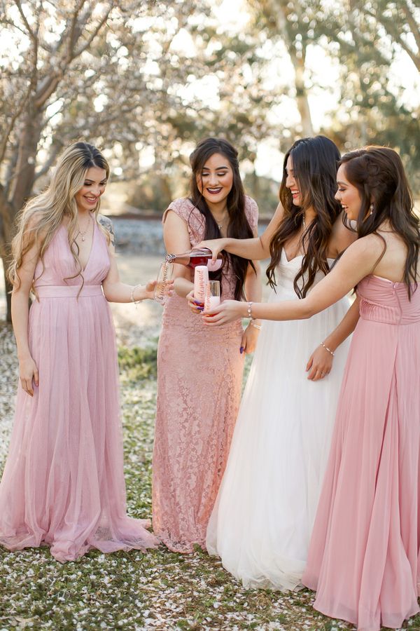  Bridesmaids Styled Shoot Starring Almond Blossoms
