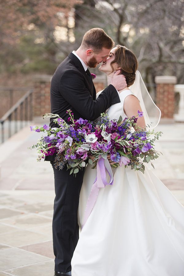 Classic Wedding Inspiration Highlighting Pantone's Ultraviolet