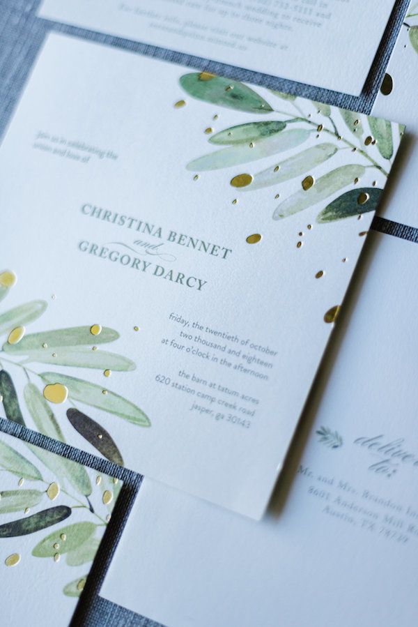 Vintage Green and Gold Wedding Inspo