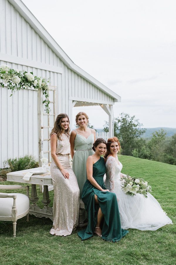 Vintage Green and Gold Wedding Inspo