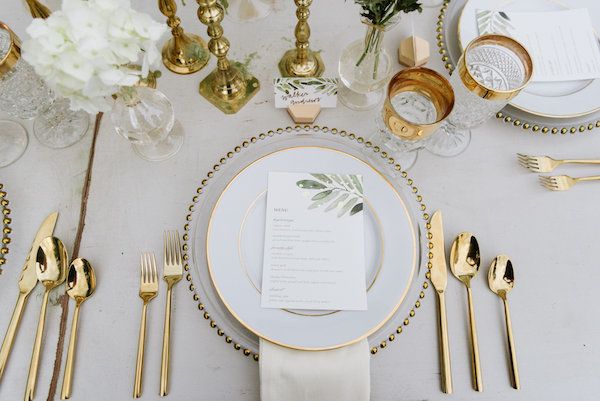 Vintage Green and Gold Wedding Inspo