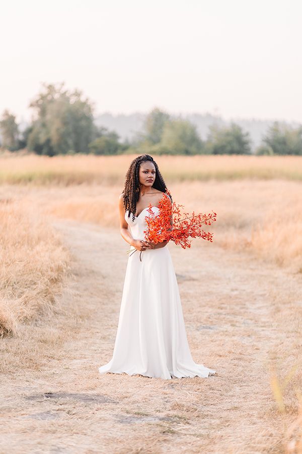 Outdoor Bridal Session Inspired by Autumn Colors
