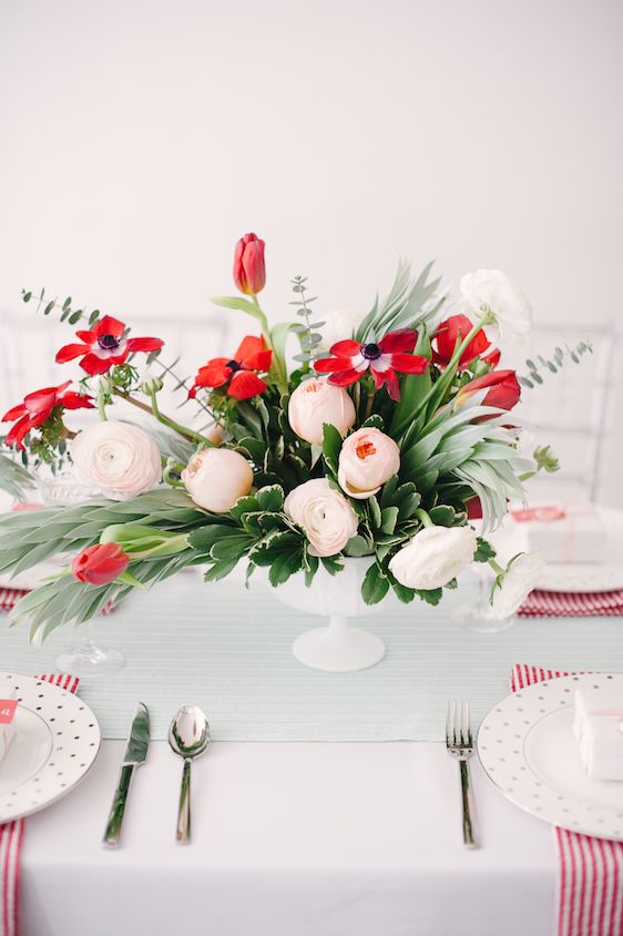  Poppy Red and Blush Bridal Shower Inspiration, Brklyn View Photography, Planning by Color Pop Events, Event Design by Lindsey Brunk, Florals by Lindsay Rae Design