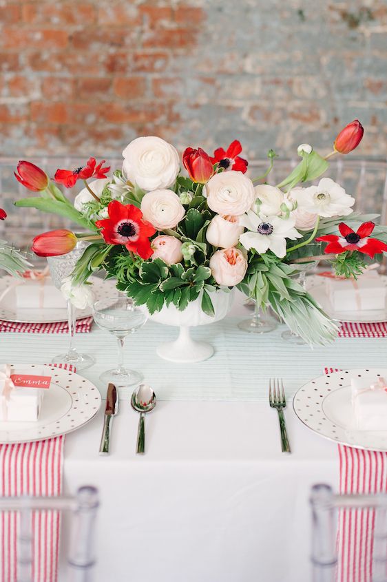  Poppy Red and Blush Bridal Shower Inspiration, Brklyn View Photography, Planning by Color Pop Events, Event Design by Lindsey Brunk, Florals by Lindsay Rae Design