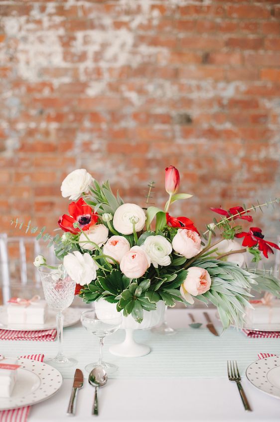  Poppy Red and Blush Bridal Shower Inspiration, Brklyn View Photography, Planning by Color Pop Events, Event Design by Lindsey Brunk, Florals by Lindsay Rae Design