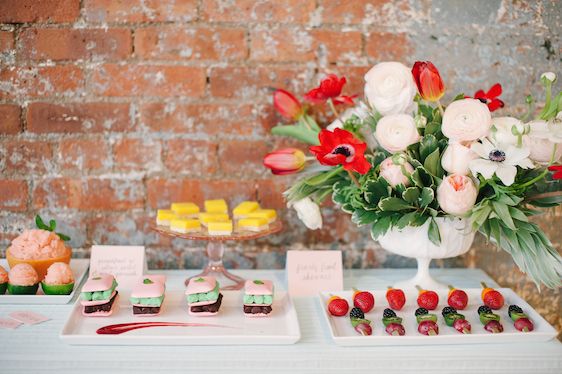  Poppy Red and Blush Bridal Shower Inspiration, Brklyn View Photography, Planning by Color Pop Events, Event Design by Lindsey Brunk, Florals by Lindsay Rae Design