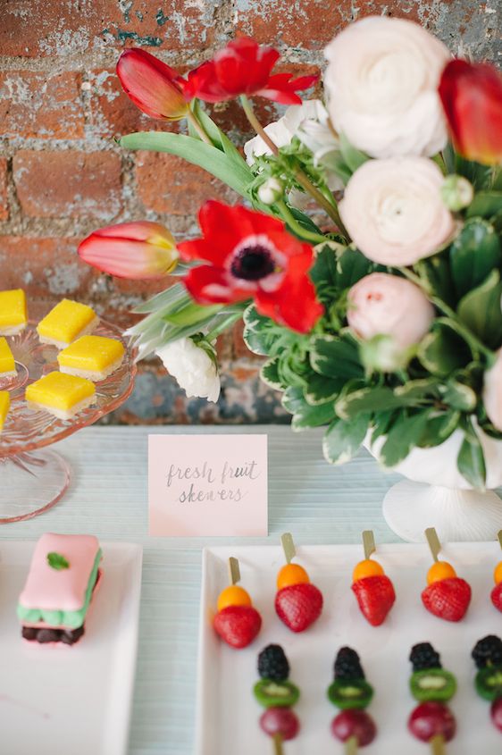  Poppy Red and Blush Bridal Shower Inspiration, Brklyn View Photography, Planning by Color Pop Events, Event Design by Lindsey Brunk, Florals by Lindsay Rae Design
