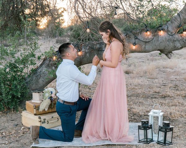  Styled Wedding Shoot Surprisingly Turned into a Real Engagement Proposal!