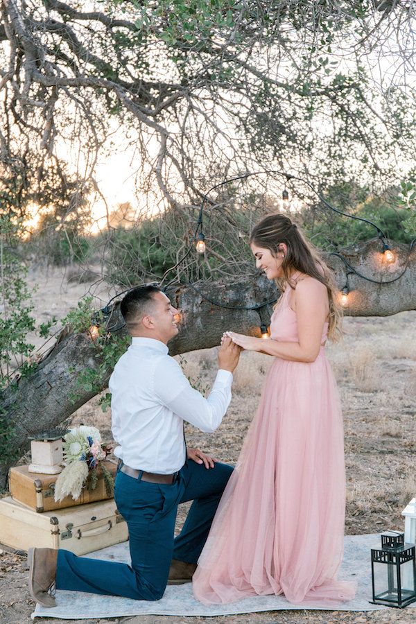  Styled Wedding Shoot Surprisingly Turned into a Real Engagement Proposal!