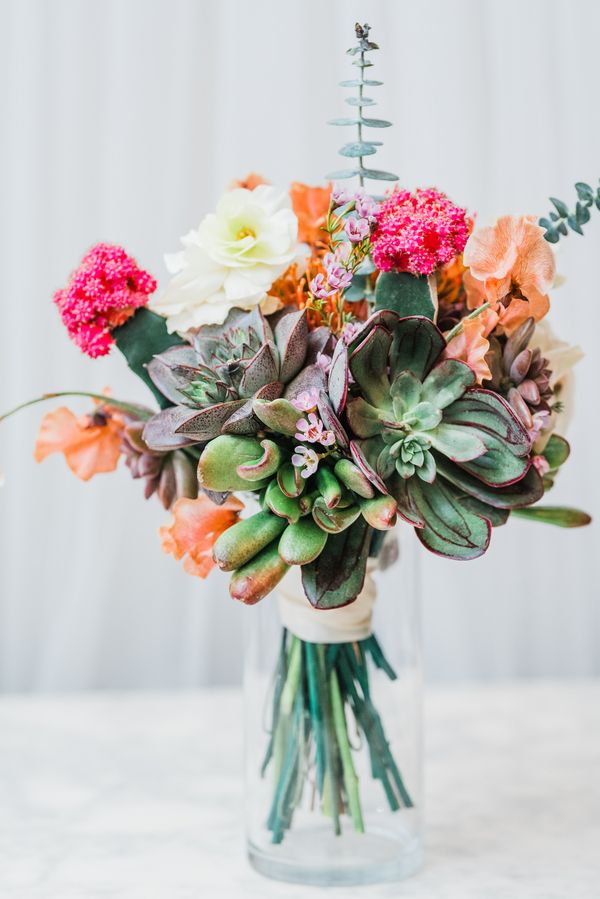  Desert Bridals Featuring a Dress Change & A Cactus With Cascading Florals