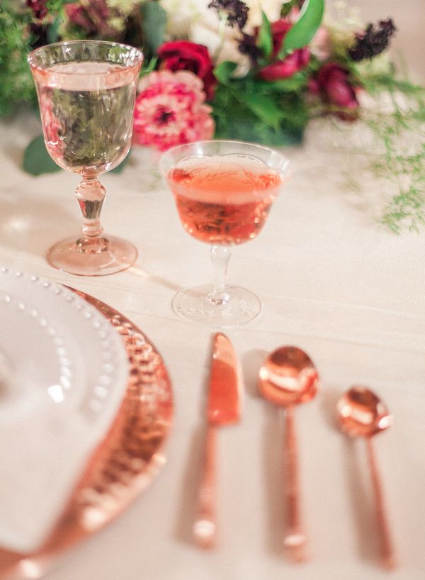  Romantic Blush and Rose Gold Downtown Phoenix Wedding