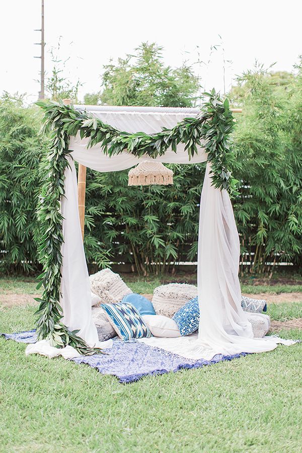 Stylish Blue and Boho Wedding Inspiration Made for the Summer