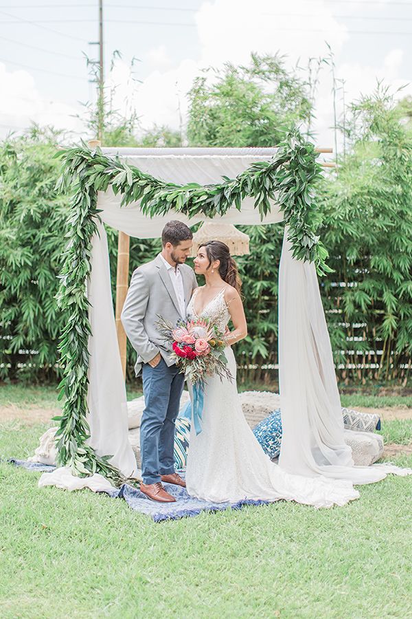 Stylish Blue and Boho Wedding Inspiration Made for the Summer