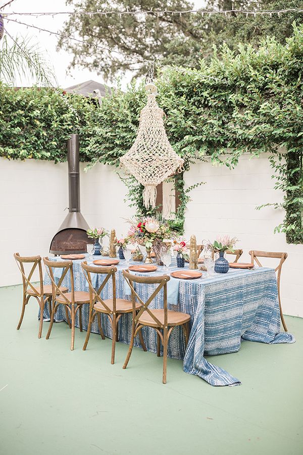 Stylish Blue and Boho Wedding Inspiration Made for the Summer